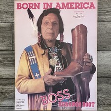 IRON EYES CODY Signed Poster / VINTAGE 1986 Advertisement / LIMITED EDITION 1177 picture