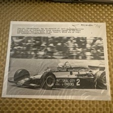 Original Al Unser 3rd Victory Indianapolis 500 1978 AP Laser Photo Press Photo picture