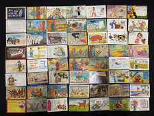 100 Vintage Comic and Humor Postcards - Linen Chrome Divided Back picture