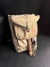 VTG Lot WWII US ARMY M1928 COMBAT HAVERSACK FIELD 1942 BACKPACK MATTOCK PICK picture