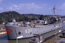 #XX153- zz Old 35mm Slide Photo- Military Ship- 1969 picture