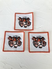 Esso Tiger Uniform Patch Vintage Canvas 3” Oil Gas Station Gasoline picture