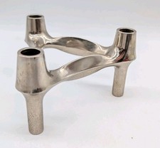 Vintage BMF Nagel Candle Holder Modular MCM Germany Chrome Single Individual (1) picture