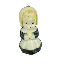 Vintage Gurley Figural Thanksgiving Pilgrim Girl Candle Unused picture