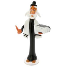 GlassOfVenice Murano Glass Rabbi with Talmud picture