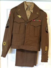 WWII U.S. Army Ike Jacket Pants Shirt 84th Infantry Division Rail Splitters 1944 picture