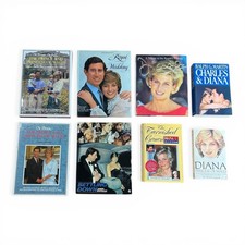 Princess Diana Charles Royal Family Book Lot 8 Biography Photo UK Vintage picture