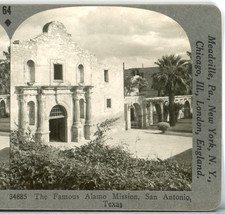 Texas, The Famous Alamo Mission, San Antonio-#64 Keystone Stereoview picture