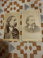 Two CDVs of Josh Billings 1800’s Humorist & Writer 1818-1885 picture
