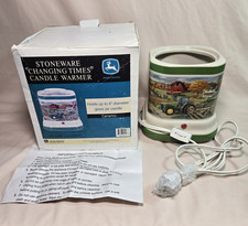 John Deere CHANGING TIMES Stoneware Candle Warmer Holds Up To 4