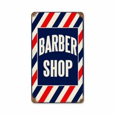 BARBER SHOP RED WHITE BLUE STRIPE 14