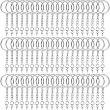 360Pcs Keychain Hardware Set Bulk Rings Chains Jump Rings Screw Eye Pins DIY picture