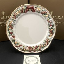 Waterford Holiday Heirlooms Garland Dessert Plate Set Of 4 Retired 8” W/ Boxes picture