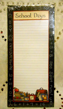 VTG SUSAN WINGET Lang Main Street Press Note Pad 60 Sheets CHALKBOARD School picture