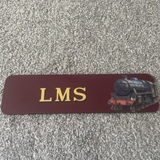 LMS Sign For Collectors and Enthusiasts Vintage Railway Model Trains Hornby  picture