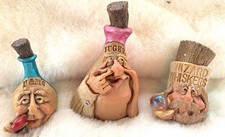 Vintage FRUMPS Character Bottle Figurines Wizard Whiskers Bugers M&M D&D Studios picture