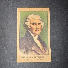 Thomas Jefferson 1924W562 President Strip Card picture