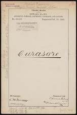 1894 Edward Bland Curasore Trademark Registration Antiseptic Powders Ointments picture