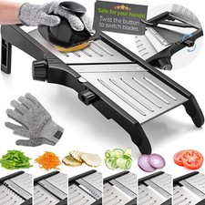 Gramercy Adjustable Mandoline Waffle Slicer for Kitchen, 24 Slice Settings | ... picture