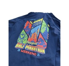 NEW Disney Rundisney Half Marathon Weekend 2025 Hooded Zip Jacket Blue SZ XS picture