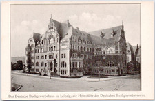 Germany Leipzig 1905 Deutsches Buchgewerbehaus Heimstatte Verein Postcard picture