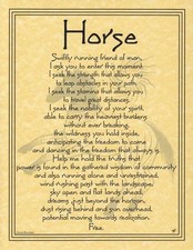 Horse Prayer poster 8 1/2