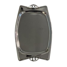 Vintage Milbern Chrome Serving Tray 19.5x17