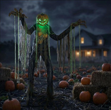 7 Ft Animated Scarecrow Halloween Decoration, Light-Up Sound Spooky Prop picture