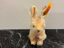 MINT Steiff Mohair Dormy Rabbit 9cm EAN 032479 Vintage with tag & button Germany picture