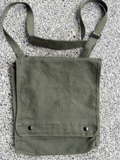 Vintage US Military Map & Photograph Case OD Canvas Shoulder Bag Army USA picture