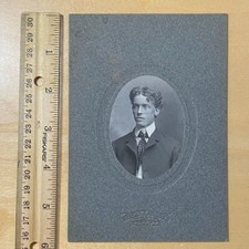 1880s Victorian Photo Cabinet Card Dapper Gentleman Jamestown NY picture
