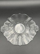 Fostoria Baroque Glass Cake Plate with Handles – Etched Chintz Pattern picture