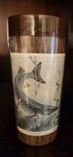 Thermo Serv Plastic Vintage 1979 Northern Pike Fish Cup Mug Glass Fishing Kouba picture