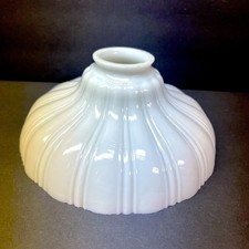 Antique Milk Glass Victorian Style Torchiere Light Lamp Shade 7-7/8” 2-1/8” picture