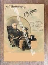 Historic PT Barnum's Circus 1888 Advertising Postcard picture