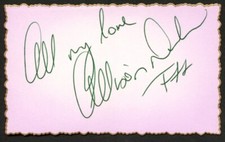 Allison Durbin signed autographs auto 2x4 Cut New Zealand Australian Singer picture