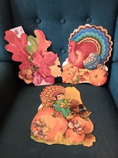 Vintage  Eureka Die Cut  Fall LOT (3) picture