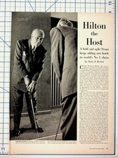 1947 Life Magazine Article Hilton Hotels Conrad Hilton Ephemera Ad Lot picture
