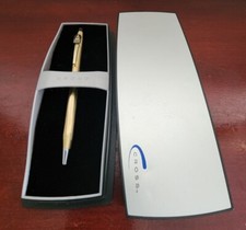 VINTAGE BALDWIN WALLACE COLLEGE 1/20 10KT GOLD FILLED CROSS PEN. W/CASE. WORKS picture