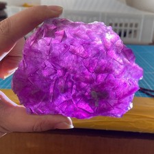490g Rare Natural Octahedro Purple-Red Fluorite Crystal Mineral Specimen picture
