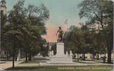 Postcard Oglethorpe Monument Savannah Georgia  picture