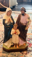 Vintage Holy Family Religious Statue Mary Joseph Child Jesus picture