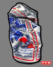 Pabst Blue Ribbon Beer Can 5” Vinyl Decal Sticker picture