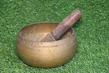 Vintage Hand Hammered Brass Tibetan Singing Bowl: Meditation & Healing picture