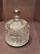 Antique ABP American Brilliant Period Cut Glass Covered Butter Dish Cover picture