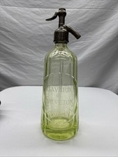 Antique Uranium Glass Seltzer Bottle,