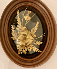 Vintage live Flora Hawaii Orchid & Fern Encased in 24K Gold hand crafted in Maui picture