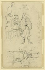 Photo:Garde Lafayette Soldiers Woman Sketches 1860 France picture