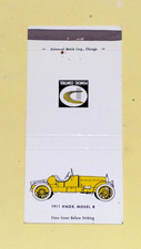 Vintage 1911 Knox Model R Powers Control Unstruck Matchbook Cover Skokie IL picture