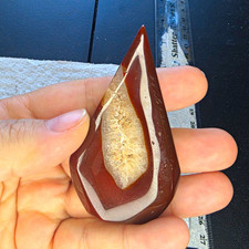 Polished Red Carnelian Teardrop #8 48h picture